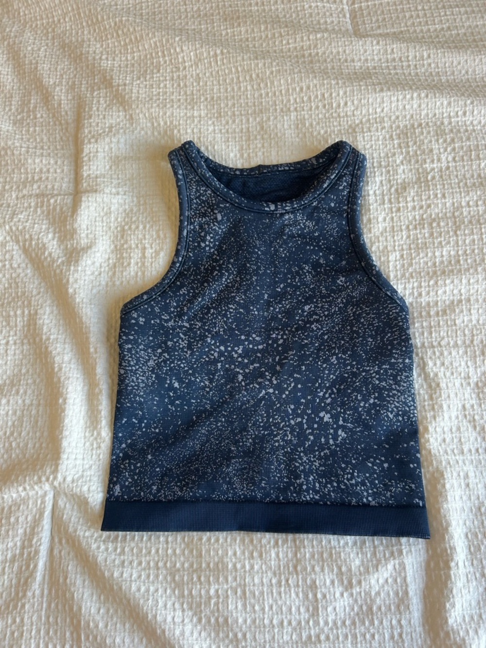 lululemon athletica Navy Speckle Racerback Tank